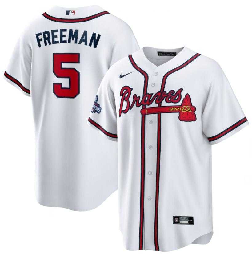 Braves 5 Freddie Freeman White Nike 2021 World Series Champions Cool Base Jersey Dzhi,We sell and wholesale Braves 5 Freddie Freeman White Nike 2021 World Series Champions Cool Base Jersey Dzhi on line form chian!